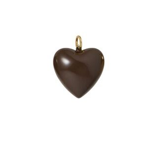 ROXANNE ASSOULIN The Big Puffy Heart Charm In Bark Firm price